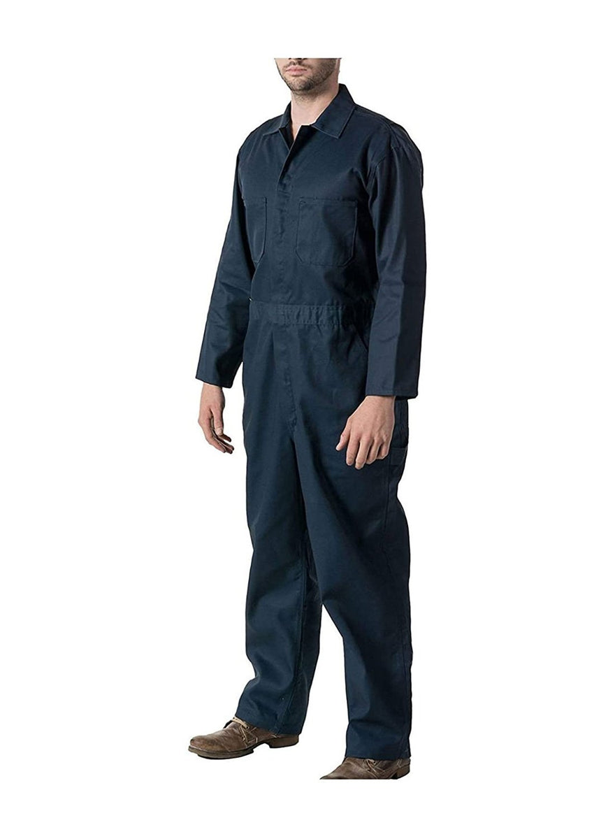 Mechanic Mens Factory Workers Coveralls Polycotton Boiler Suit for Garage Workers Garden Cleaning Job Work Uniform Overalls with Multi Pocket and Elasticated Waist