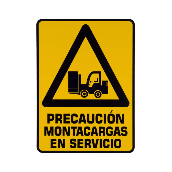 Señalamiento Precaución Montacargas En Servicio Safety Mart Mx 4177