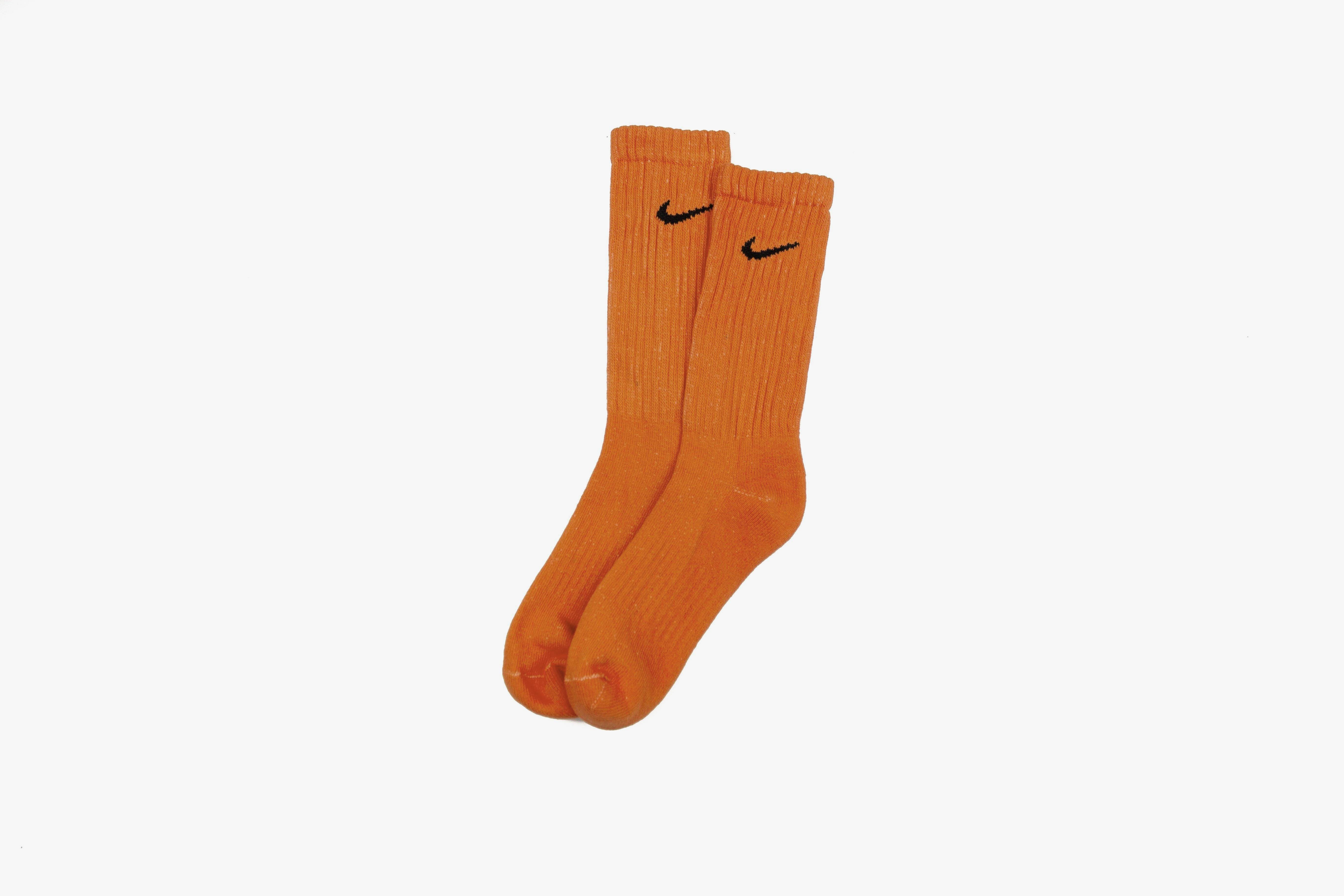 orange nike socks