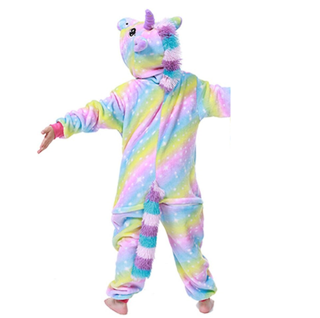 Pijama unicornio niña arcoiris | de los unicornios