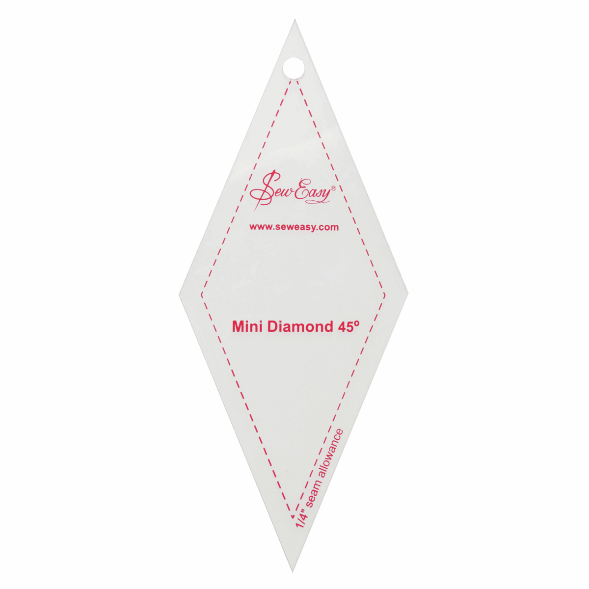 45 degrees Mini Diamond Quilting Template Patches Haberdashery