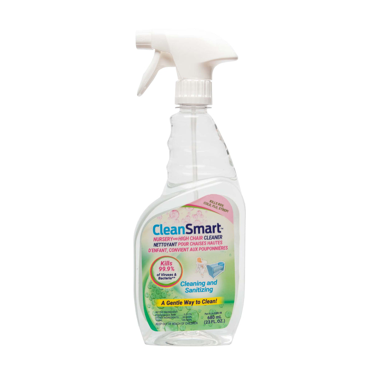 cleansmart nursery & high chair cleaner