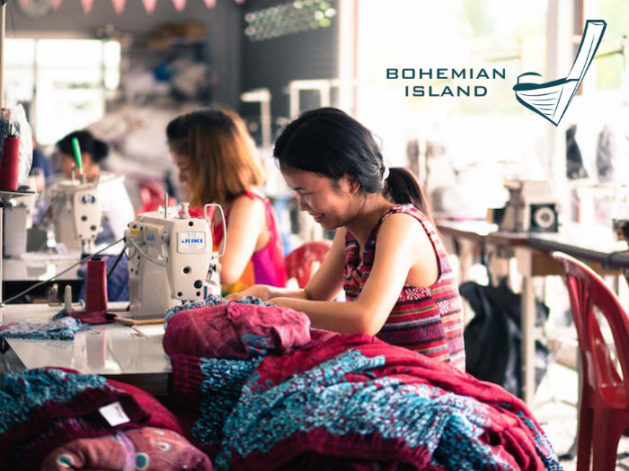 bohemian island's factory in Thailand. Behind the scenes of how we make our bohemian harem pants