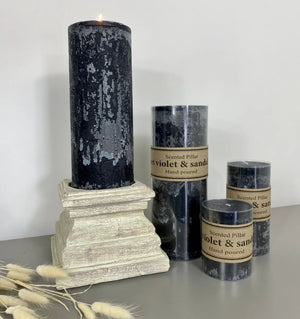 Black Scented Pillar Candle - 3 Sizes