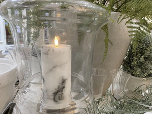 Deluxe Marble LED Wax Candle - 3 Sizes