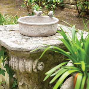 Round Stone Bird Bath