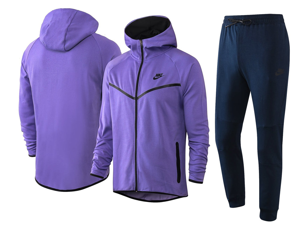 purple nike tech hoodie