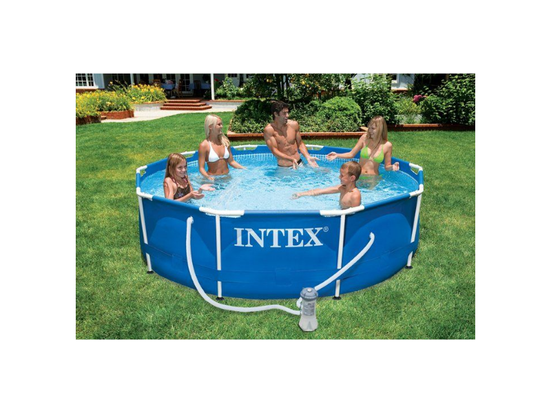 Intex Metal Frame Pool x De Zwembadmannetjes