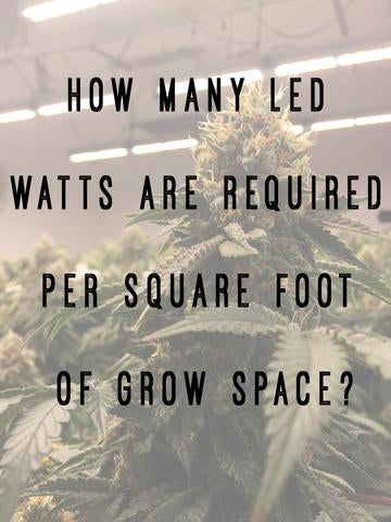 how many watts should a grow light be