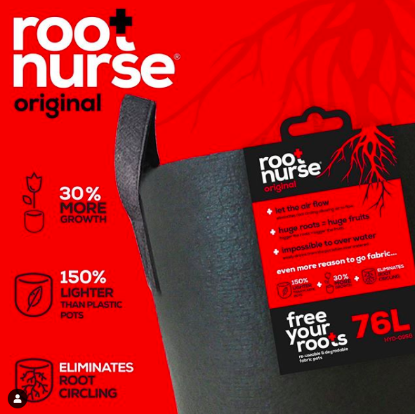Root Nurse 76L fabric plant pot