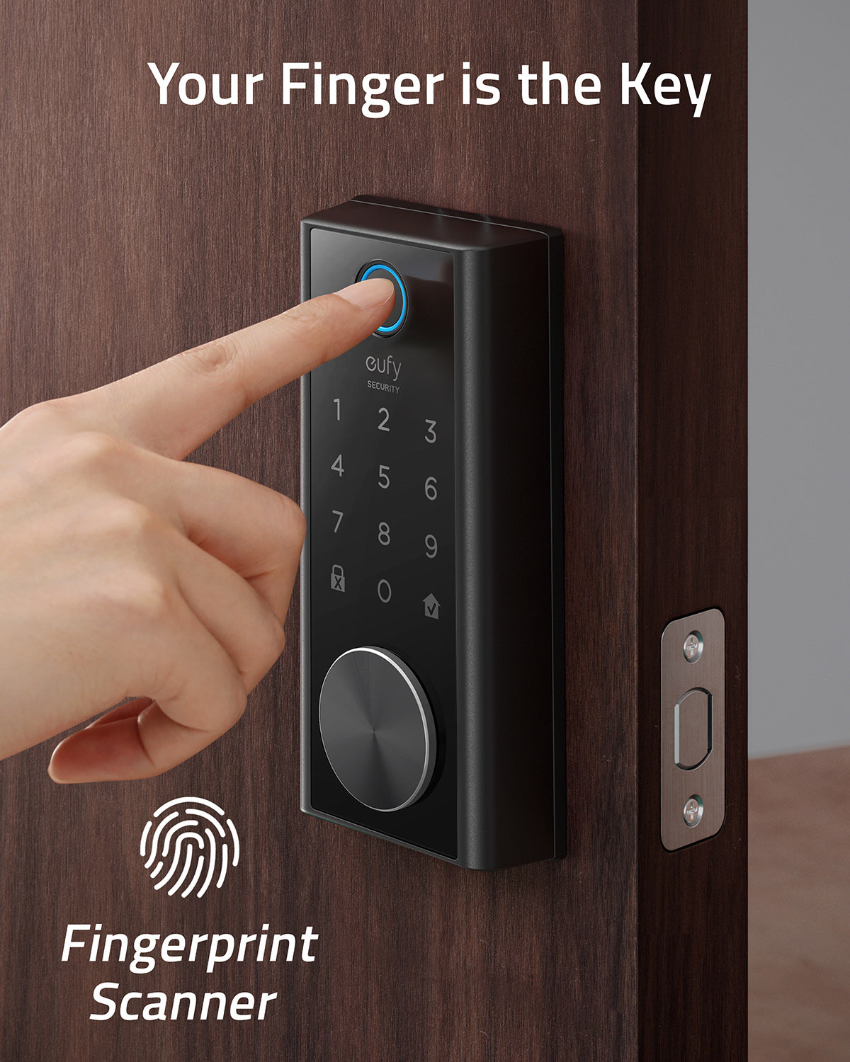 Smart Lock Touch &amp; Wi-Fi（Black）