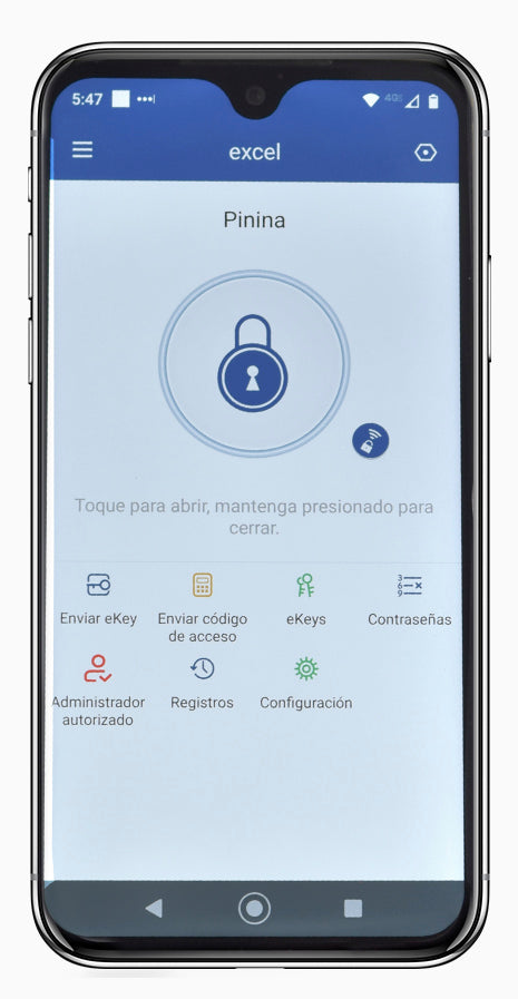 App para iOS y Android Excel Digital Doorlock