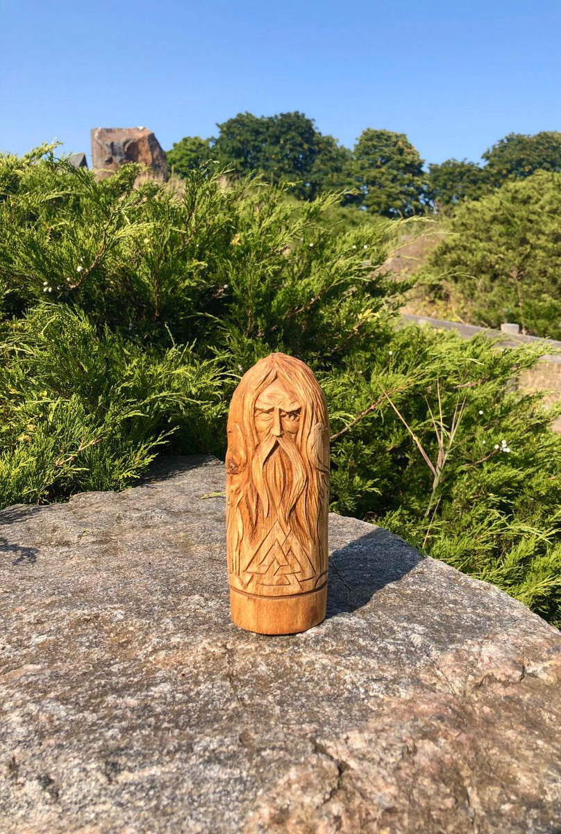 ァイターアワード Norse God Odin Plaque Wood Finish：AJIMURA-SHOP