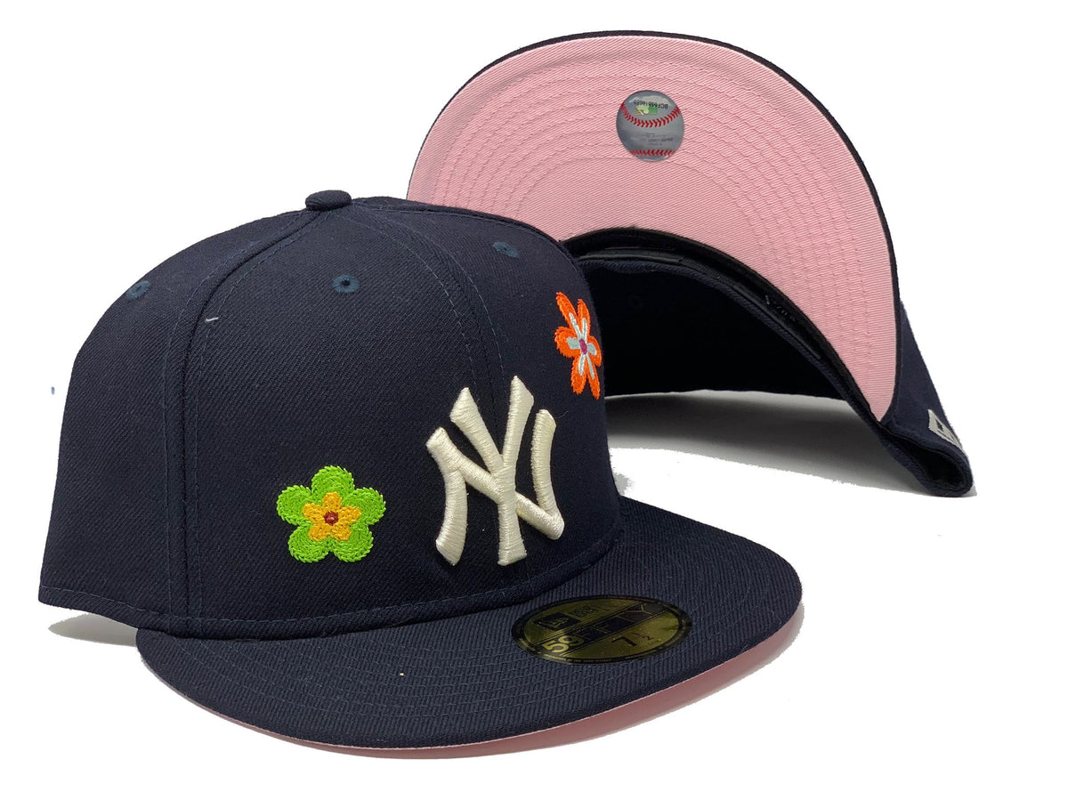 yankees flower hat