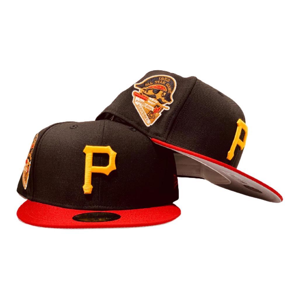 pittsburgh pirates hat with red brim