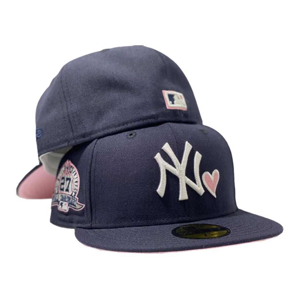 new era yankees hat pink brim