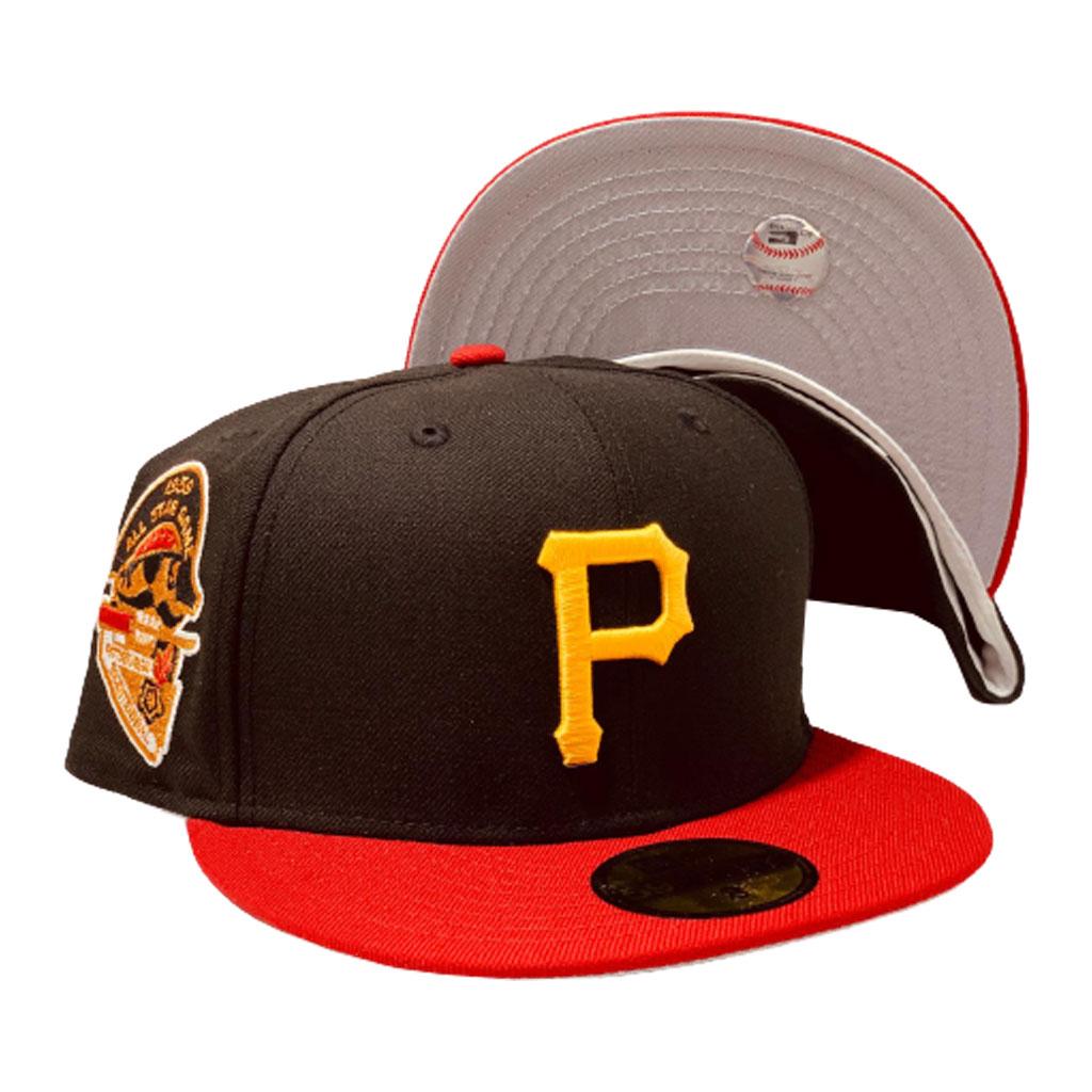 pittsburgh pirates hat with red brim