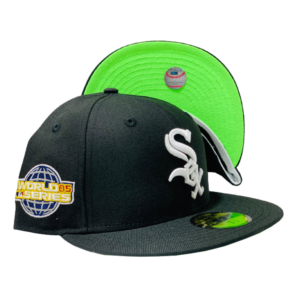 electric green fitted hat