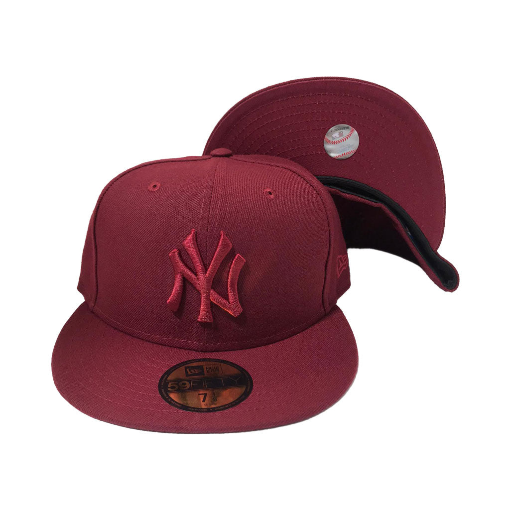 burgundy new york yankees hat