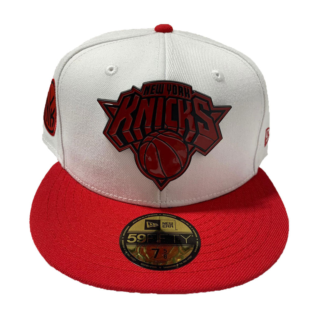 black and red knicks hat