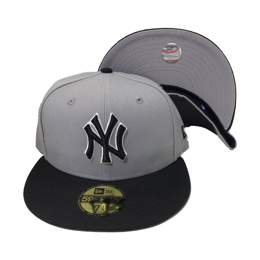 NEW YORK YANKEES GRAY BLACK ERA 59FIFTY FITTED HAT – World 165