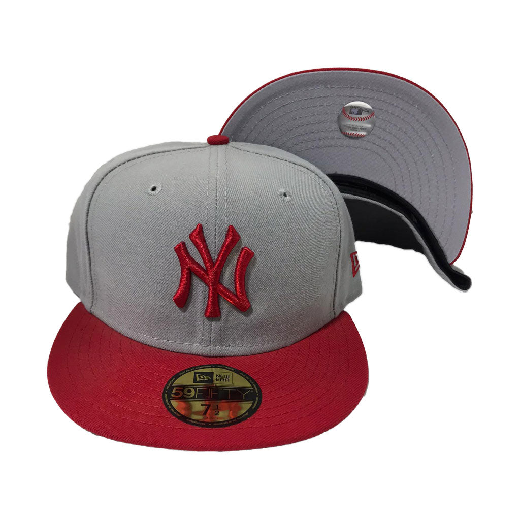 overhead Vernauwd Beperken NEW YORK YANKEES GRAY RED NEW ERA 59FIFTY FITTED HAT – Sports World 165