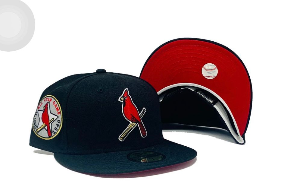 Black St. Louis Cardinals 1940 All Star Game 59fifty New Era Fitted Hat