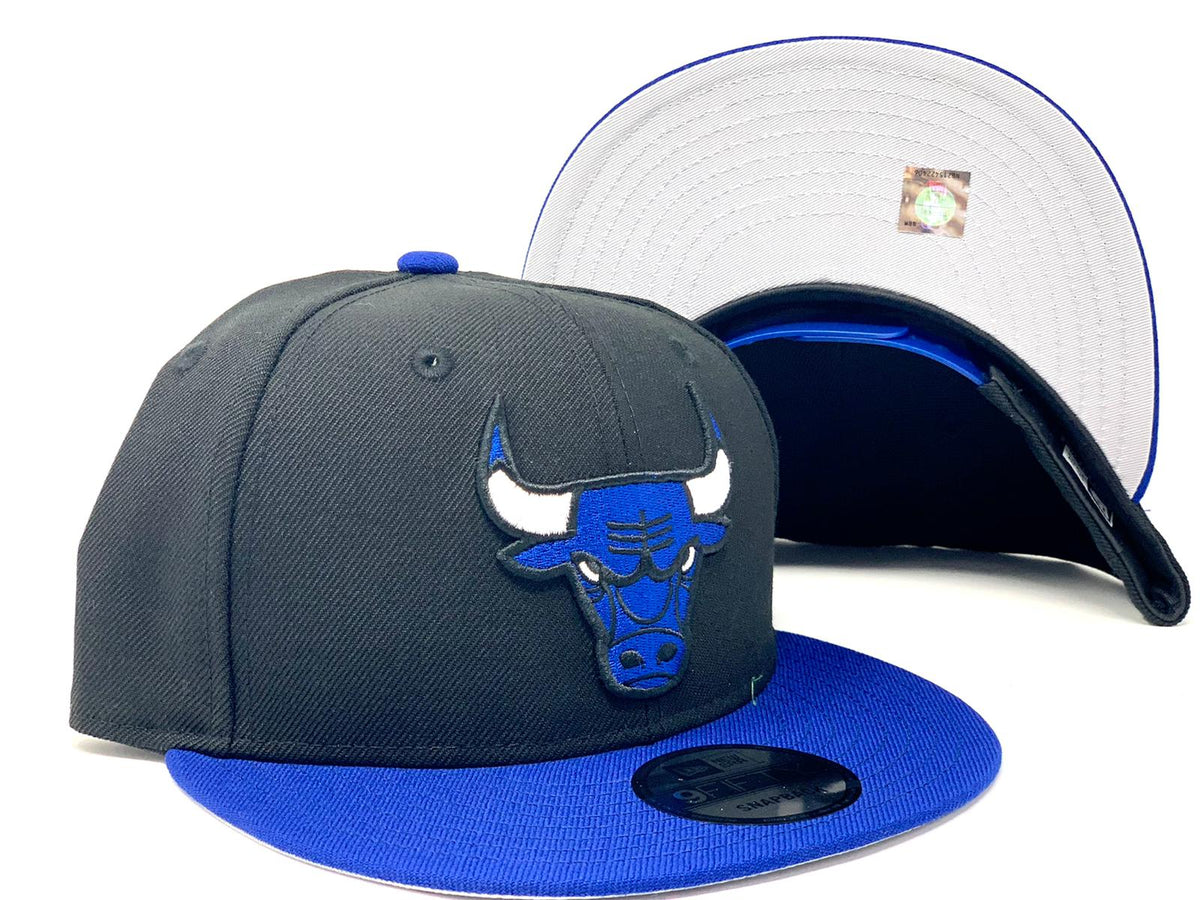 black and blue chicago bulls snapback