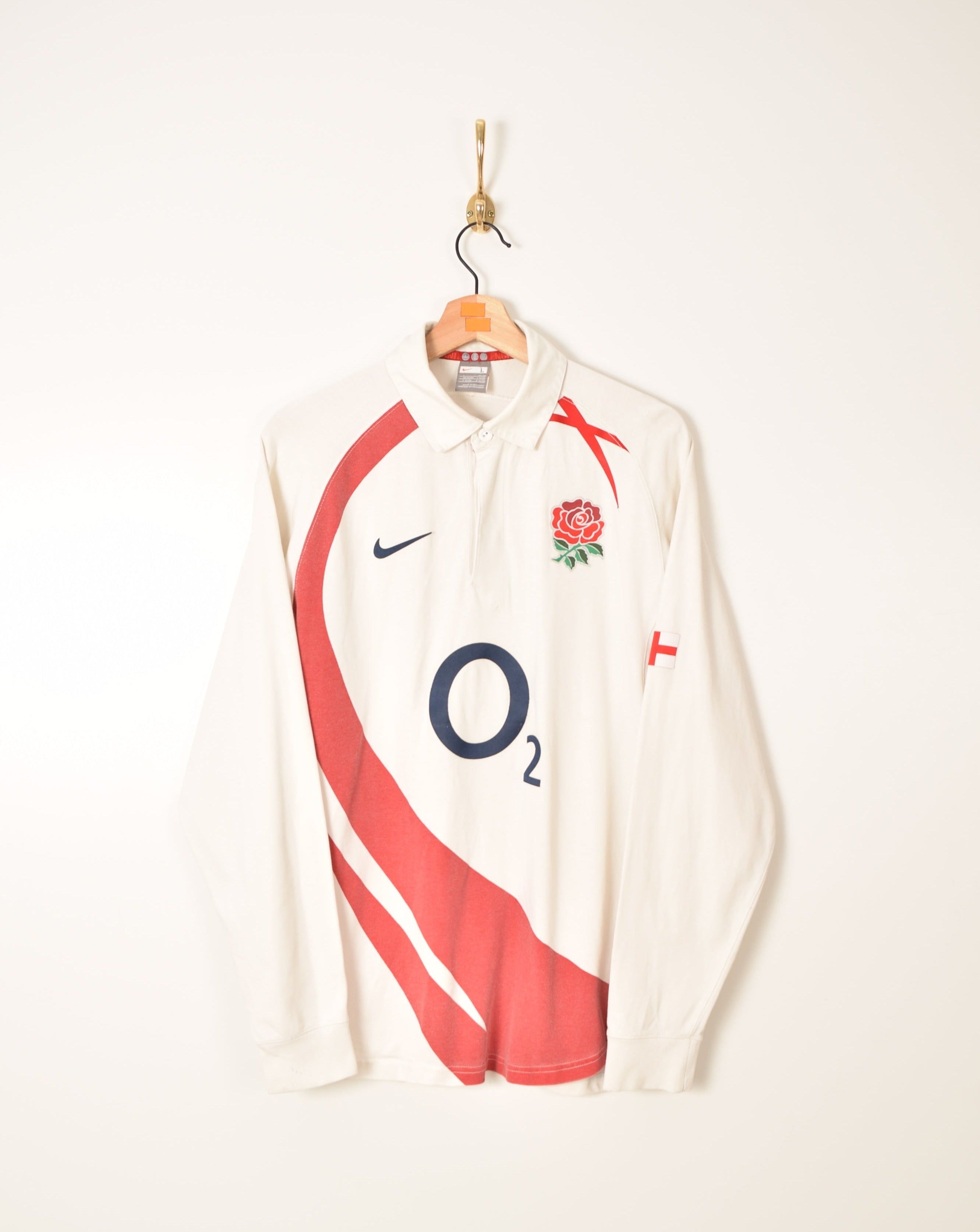Nike Vintage Long Sleeve England Rugby Shirt (L) – THE VINTAGE