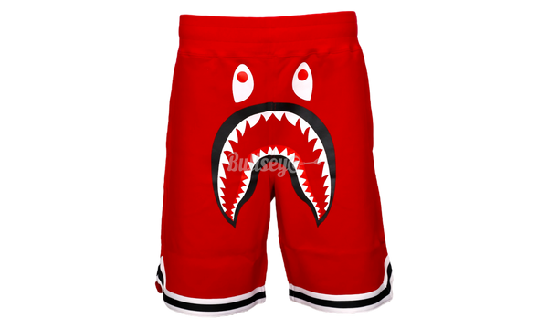 BAPE Red Basketball Sweat Shorts-Bullseye Sneaker emulate Boutique