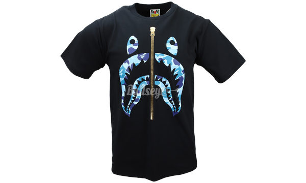 Bape ABC Black/Blue Camo Shark T-Shirt-Bullseye Sneaker emulate Boutique