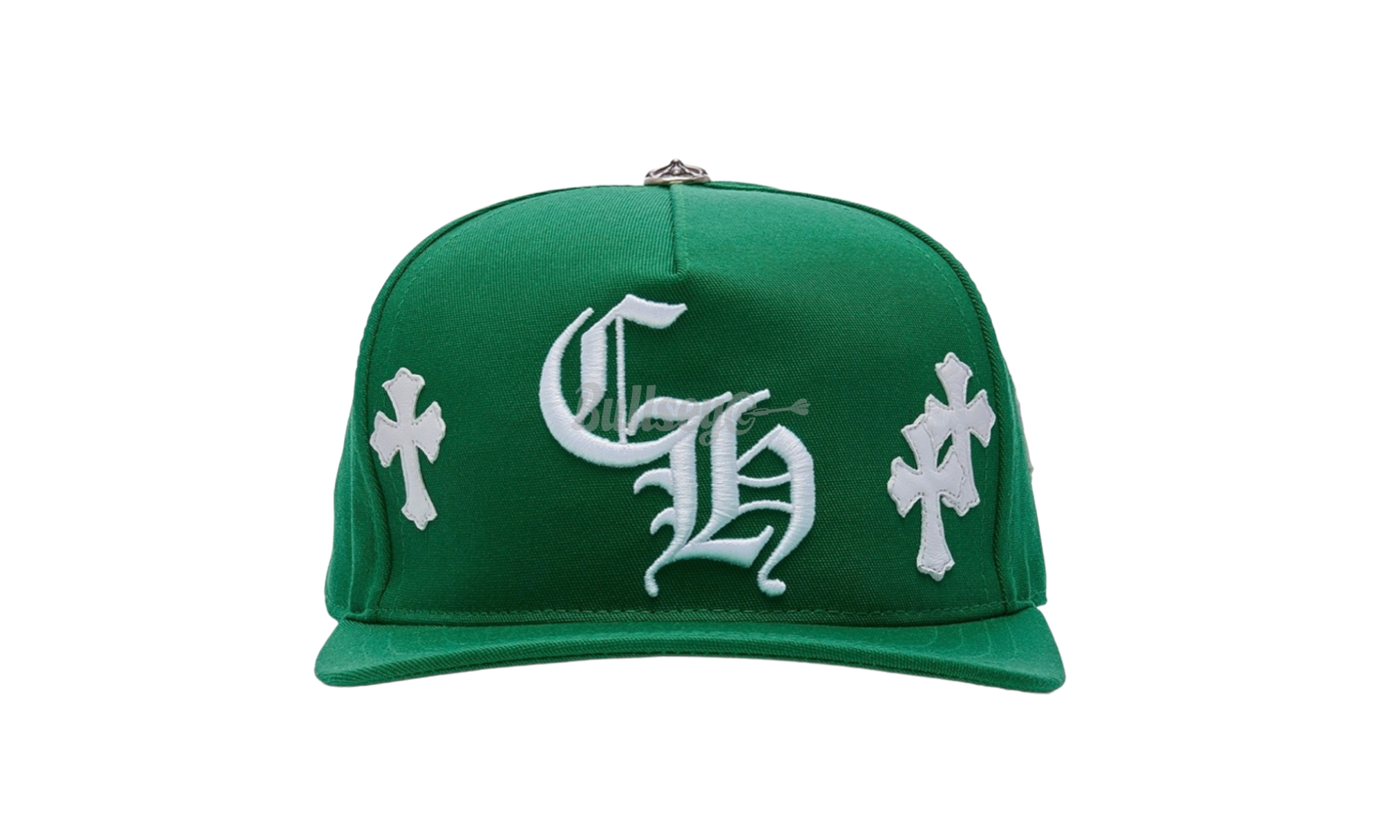 Chrome Hearts Cross Patch Green Baseball Hat | BullseyeSB