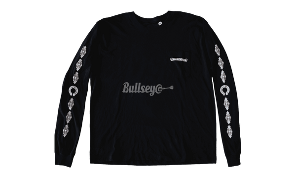 Chrome Hearts Floral Cross Black Longsleeve T-Shirt - Bullseye Sneaker emulate Boutique