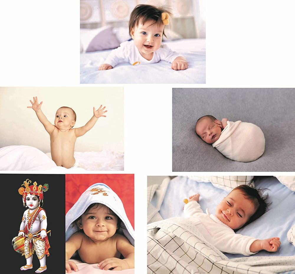 Set of 6 Cute Baby HD Posters Multi Color, 12X18 Inch (Gloss ...