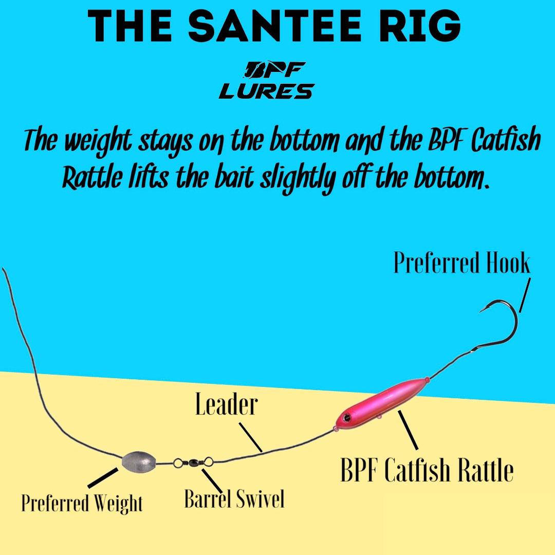 Demon Dragon Style Rattling Line Float for Santee Rig by Catfish Sumo