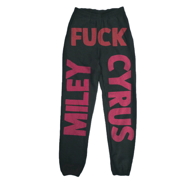 帯電防止処理加工 fuck miley cyrus sweatpants スウェットパンツ