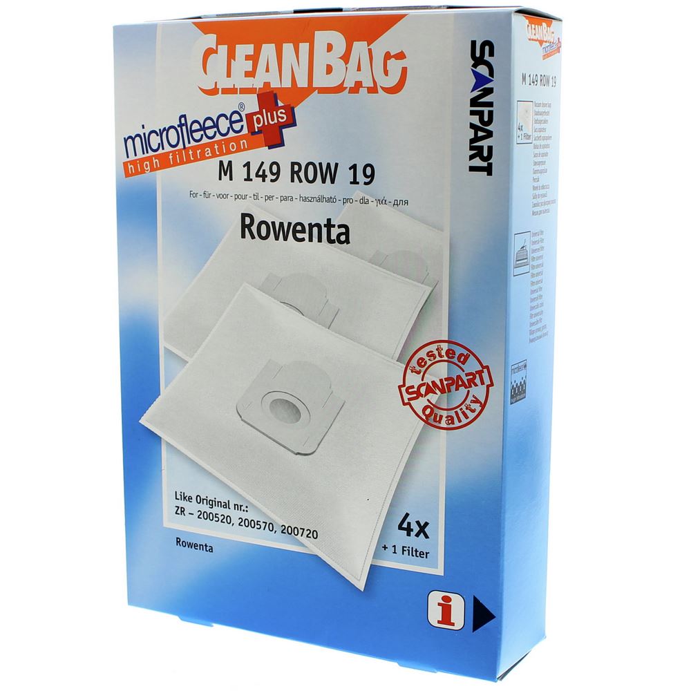 Stofzuigerzak (doos) Rowenta M149ROW19 Scanpart Cleanbag