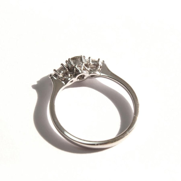 gray diamond engagemnet ring