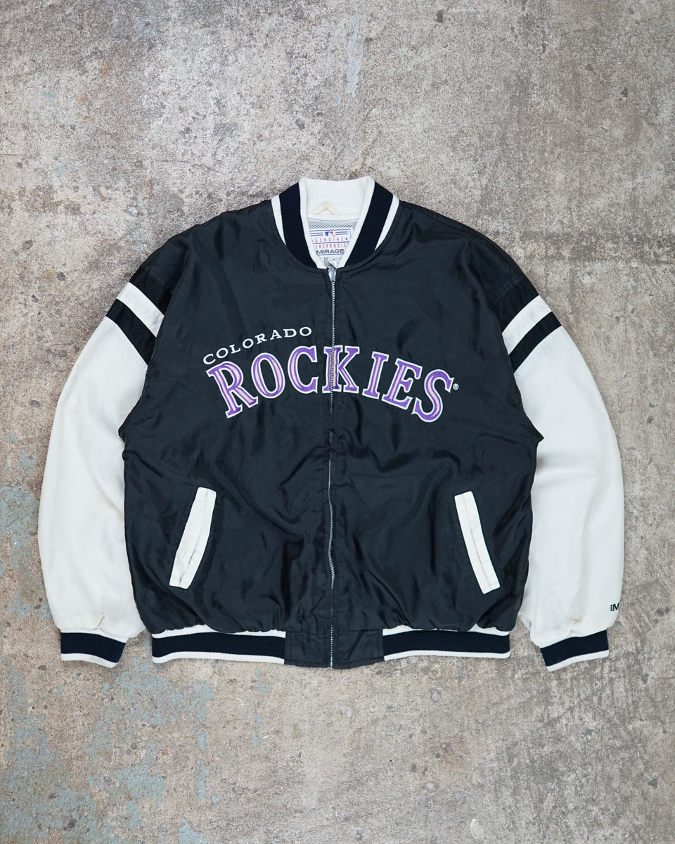 とびきりのおしゃれを VINTAGE MIRAGE MLB ROCKIES leather jkt ...