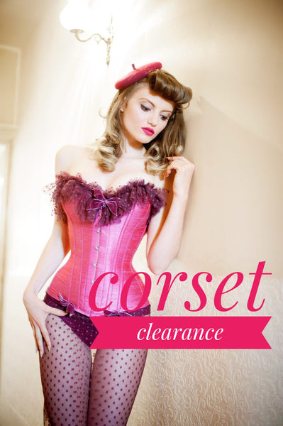 Corset clearance banner