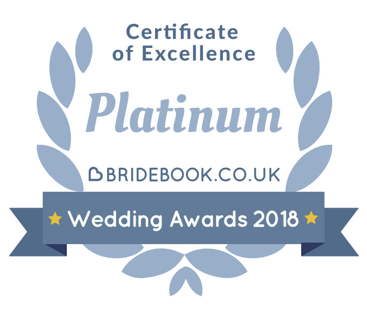 Bridebook Platinum Certificate of Excellence 2018: FairyGothMother