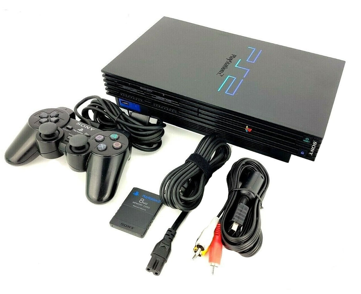 rotation industrialisere rynker Sony Playstation 2 PS2 Fat Black Video Game System Console For Sale |  TekRevolt