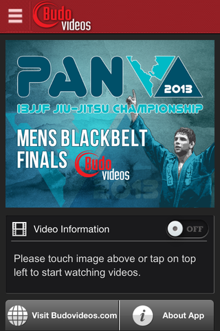 2013 Pan Jiu-jitsu Championship - ipad main title screen image