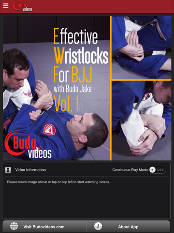 Effective Wristlocks for BJJ by Budo Jake Vol 1 - ipad main title screen image