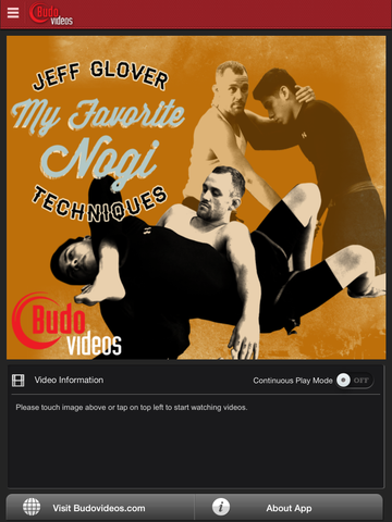 My Favorite Nogi Techniques by Jeff Glover - ipad main title screen image