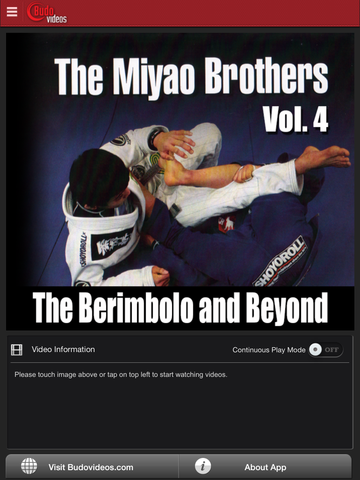 The Berimbolo and Beyond by Miyao Brothers Vol. 4 - ipad main title screen image