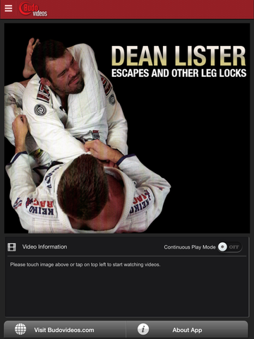 Escapes and Other Leg Locks by Dean Lister - ipad main title screen image