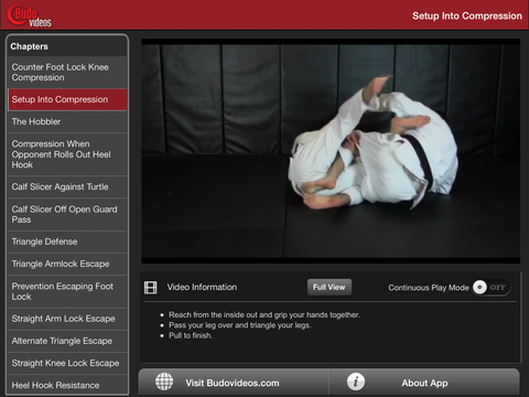 Escapes and Other Leg Locks by Dean Lister - ipad landscape menu image