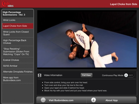 Breakthrough Jiu Jitsu Concepts Vol 3 - ipad landscape menu image