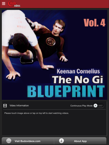 No Gi Blueprint Leg Attacks by Keenan Cornelius Vol. 4 - ipad main title screen image